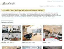 Tablet Screenshot of officesublets.com